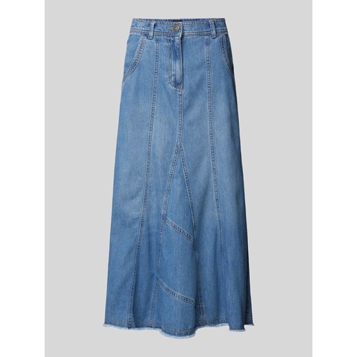 Spódnica jeansowa o długości midi ze sklepu Peek&Cloppenburg  w kategorii Spódnice - zdjęcie 170842588