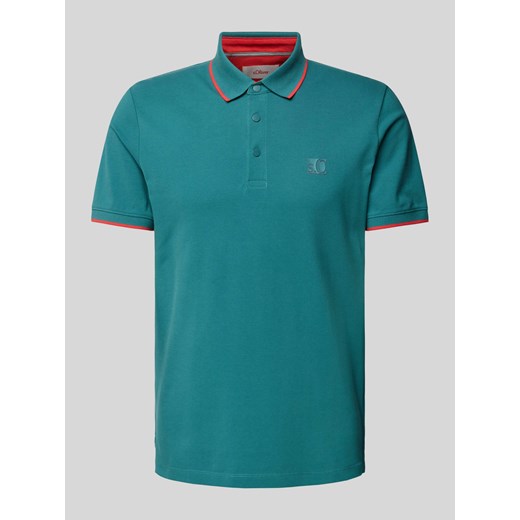 Koszulka polo z detalem z logo ze sklepu Peek&Cloppenburg  w kategorii T-shirty męskie - zdjęcie 170842637