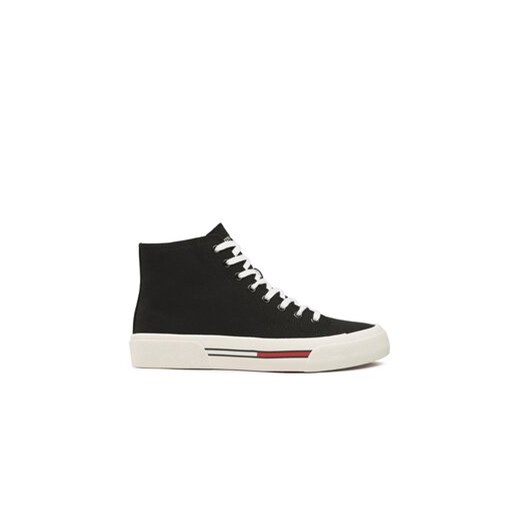 Tommy Jeans Sneakersy Mid Canvas Color EM0EM01157 Czarny ze sklepu MODIVO w kategorii Trampki męskie - zdjęcie 170846695