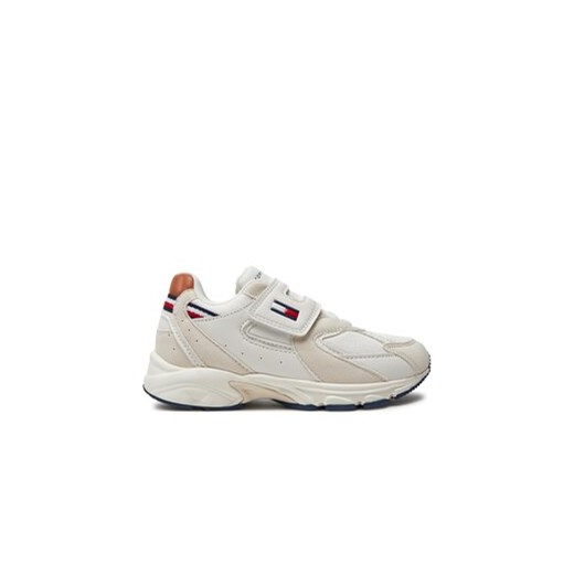 Tommy Hilfiger Sneakersy Low Cut Lace-Up/Velcro Sneaker T1B9-33386-1729 M Biały ze sklepu MODIVO w kategorii Buty sportowe dziecięce - zdjęcie 170846807
