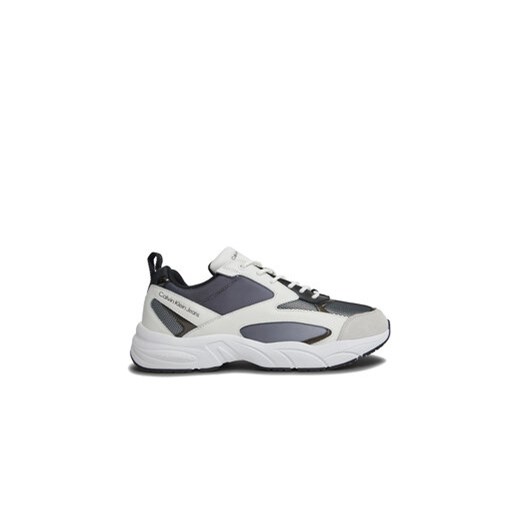 Calvin Klein Jeans Sneakersy Retro Tennis Low Mix In Sat YM0YM00877 Czarny ze sklepu MODIVO w kategorii Buty sportowe męskie - zdjęcie 170846907