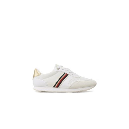 Tommy Hilfiger Sneakersy Essential Runner FW0FW07163 Biały ze sklepu MODIVO w kategorii Buty sportowe damskie - zdjęcie 170847208