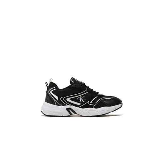 Calvin Klein Jeans Sneakersy Retro Tennis Su-Mesh YM0YM00589 Czarny ze sklepu MODIVO w kategorii Buty sportowe męskie - zdjęcie 170847297