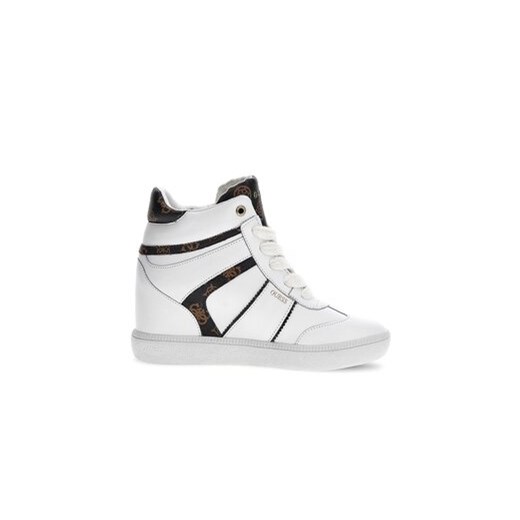 Guess Sneakersy Morens FL7MRN FAL12 Biały ze sklepu MODIVO w kategorii Półbuty damskie - zdjęcie 170847396