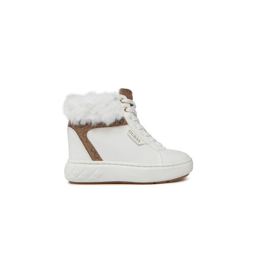 Guess Sneakersy Roxana FL8ROX FAL12 Biały ze sklepu MODIVO w kategorii Botki - zdjęcie 170847525