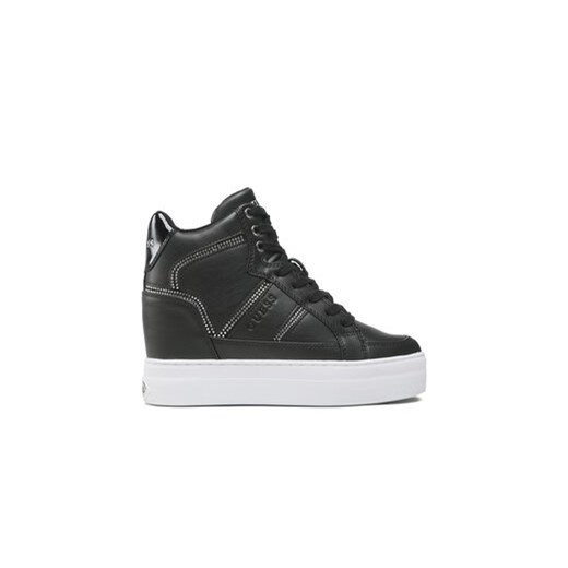 Guess Sneakersy Giala FL5ALA ELE12 Czarny ze sklepu MODIVO w kategorii Buty sportowe damskie - zdjęcie 170847605