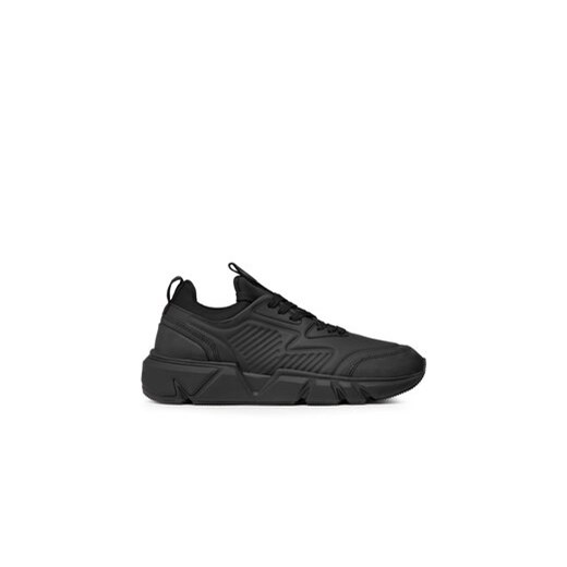 Calvin Klein Sneakersy Low Lace Up Lth HM0HM00317 Czarny ze sklepu MODIVO w kategorii Buty sportowe męskie - zdjęcie 170848387