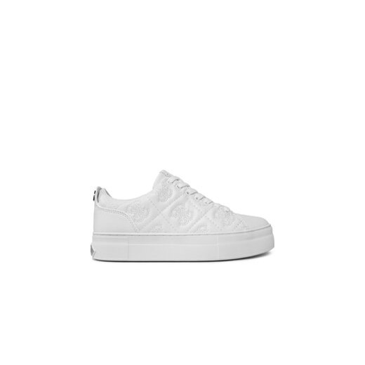 Guess Sneakersy Gianele4 FLPGN4 FAL12 Biały ze sklepu MODIVO w kategorii Trampki damskie - zdjęcie 170848425