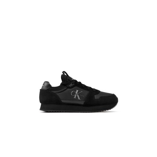 Calvin Klein Jeans Sneakersy Runner Sock Laceup Ny-Lth YM0YM00553 Czarny ze sklepu MODIVO w kategorii Buty sportowe męskie - zdjęcie 170848577