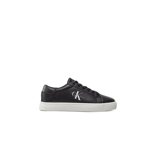 Calvin Klein Jeans Sneakersy Classic Cupsole Laceup Low Lth YM0YM00491 Czarny ze sklepu MODIVO w kategorii Trampki męskie - zdjęcie 170848607