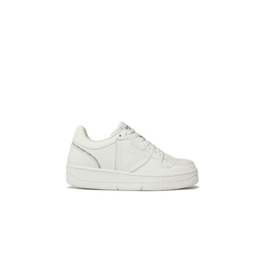 Guess Sneakersy Ancie FLPANC LAC12 Biały ze sklepu MODIVO w kategorii Buty sportowe damskie - zdjęcie 170849046