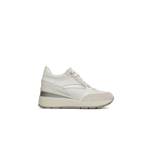 Geox Sneakersy D Zosma D368LA 08504 C1000 Biały ze sklepu MODIVO w kategorii Buty sportowe damskie - zdjęcie 170849288