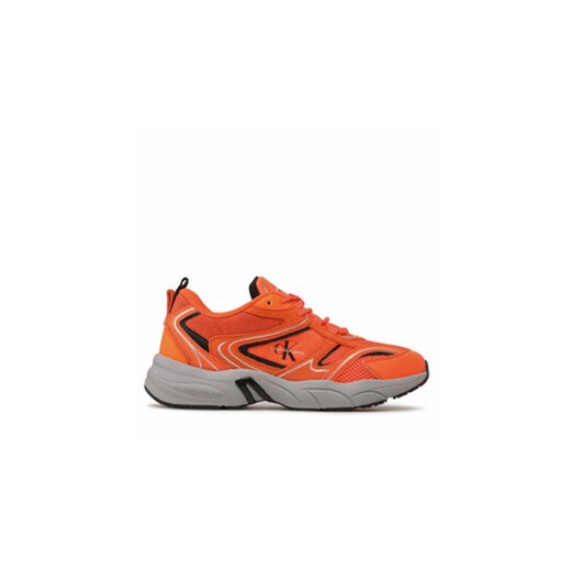 Calvin Klein Jeans Sneakersy Retro Tennis Su-Mesh YM0YM00589 Pomarańczowy ze sklepu MODIVO w kategorii Buty sportowe męskie - zdjęcie 170849387