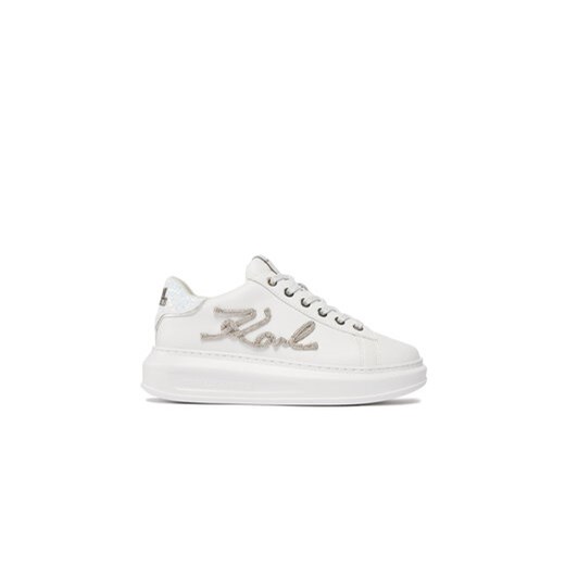 KARL LAGERFELD Sneakersy KL62510G Biały ze sklepu MODIVO w kategorii Buty sportowe damskie - zdjęcie 170850017