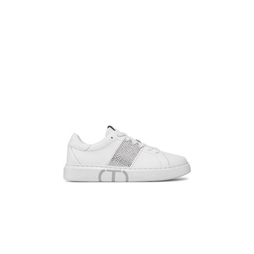 TWINSET Sneakersy 241TCP016 Biały ze sklepu MODIVO w kategorii Buty sportowe damskie - zdjęcie 170850109