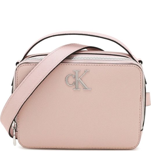 Listonoszka Calvin Klein na ramię ze skóry ekologicznej średnia