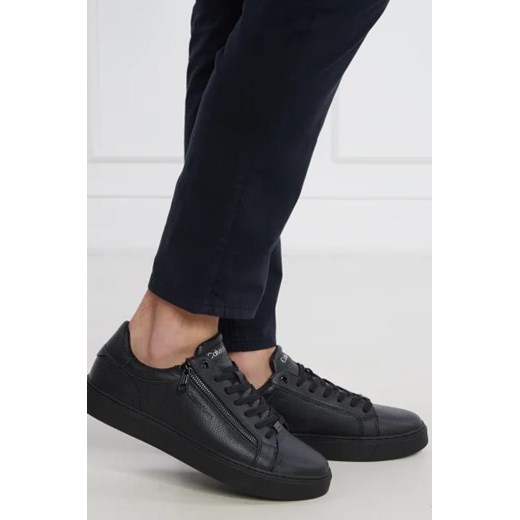 Calvin Klein Skórzane sneakersy Low Top Lace Up W/Zip Calvin Klein 46 Gomez Fashion Store okazja