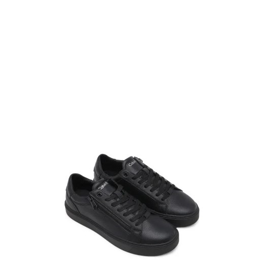 Calvin Klein Skórzane sneakersy Low Top Lace Up W/Zip Calvin Klein 40 promocyjna cena Gomez Fashion Store