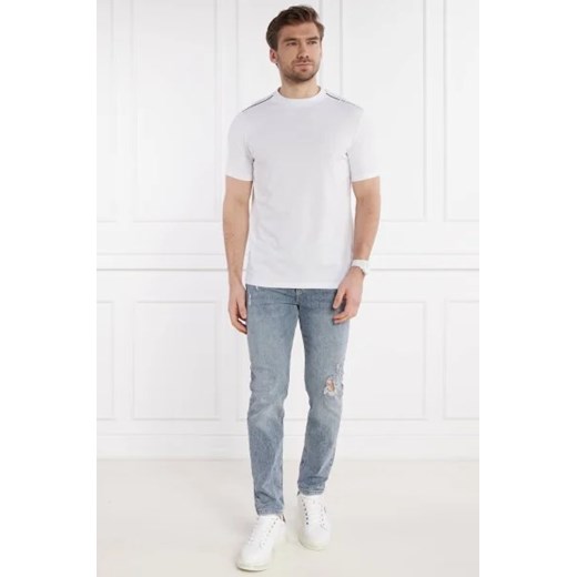 T-shirt męski biały Karl Lagerfeld z krótkim rękawem