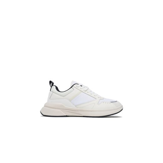 Calvin Klein Sneakersy Low Top Lace Up Mix HM0HM01044 Biały ze sklepu MODIVO w kategorii Buty sportowe męskie - zdjęcie 170852999