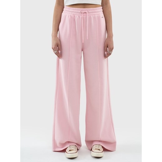 Spodnie damskie dresowe z szeroką nogawką różowe Abierto 600/ Chitasana 600 ze sklepu Big Star w kategorii Spodnie damskie - zdjęcie 170853198