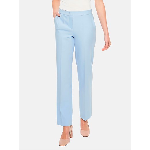Błękitne spodnie w kant Potis & Verso Marco ze sklepu Eye For Fashion w kategorii Spodnie damskie - zdjęcie 170853616