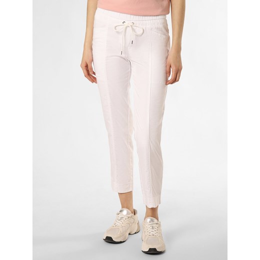 TONI Spodnie - Sue Kobiety Bawełna biały jednolity ze sklepu vangraaf w kategorii Spodnie damskie - zdjęcie 170853687