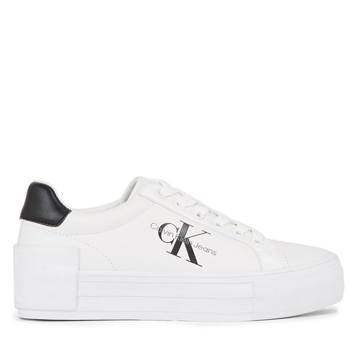Sneakersy Calvin Klein Jeans Bold Vulc Flatform Laceup Lth Wn YW0YW00821 Bright 41 eobuwie.pl