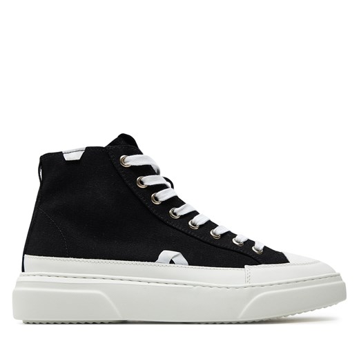 Sneakersy Inuikii Canvas Lex High 50103-991 Black ze sklepu eobuwie.pl w kategorii Trampki męskie - zdjęcie 170854335