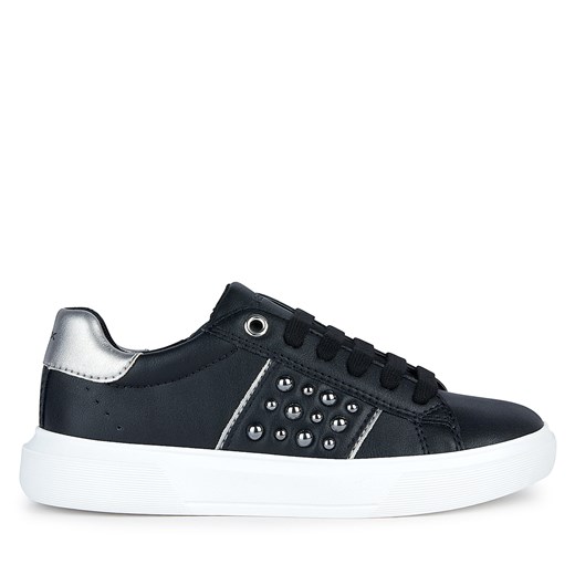 Sneakersy Geox J Nettuno Girl J36GCB 000BC C9244 S Black/Dk Silver Geox 28 okazja eobuwie.pl