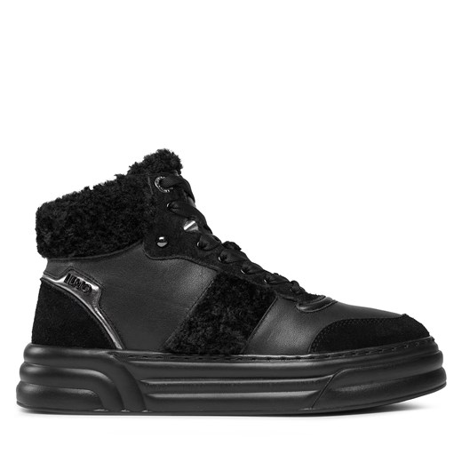 Sneakersy Liu Jo Cleo 22 Warm BF3033 PX389 Czarny ze sklepu eobuwie.pl w kategorii Buty sportowe damskie - zdjęcie 170854488