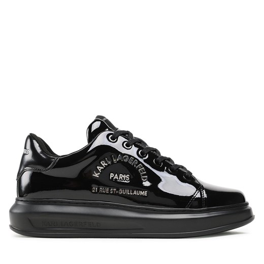 Sneakersy KARL LAGERFELD KL52539S Black Patent Lthr Karl Lagerfeld 45 okazyjna cena eobuwie.pl