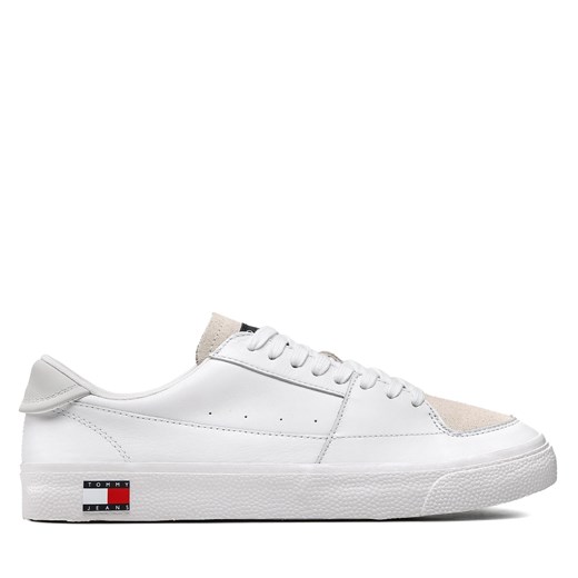 Sneakersy Tommy Jeans Vulcanized Ess EM0EM01106 White YBR ze sklepu eobuwie.pl w kategorii Buty sportowe męskie - zdjęcie 170854977