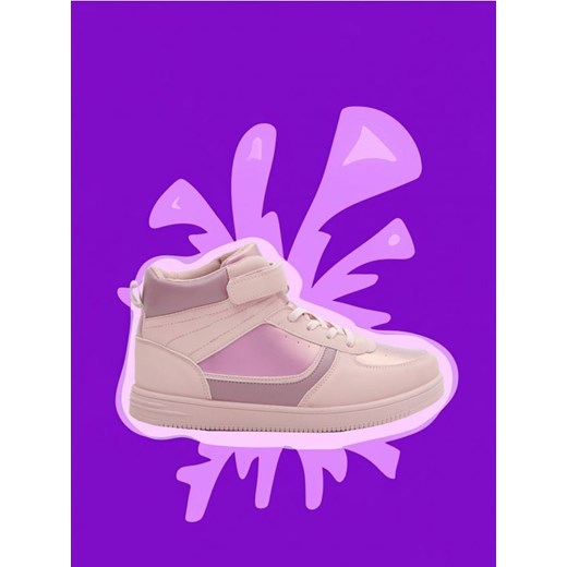 Sinsay - Sneakersy za kostkę - fioletowy ze sklepu Sinsay w kategorii Buty sportowe dziecięce - zdjęcie 170859327