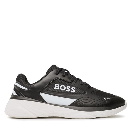 Sneakersy Boss Dean 50487577 10248104 01 Charcoal ze sklepu eobuwie.pl w kategorii Buty sportowe męskie - zdjęcie 170860156