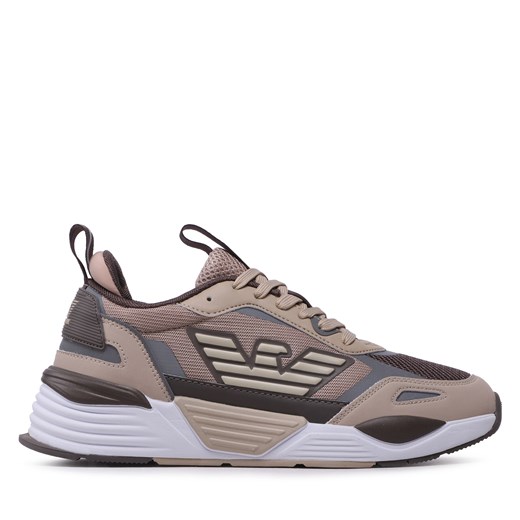 Sneakersy EA7 Emporio Armani X8X070 XK165 S310 Oxford Tan/Falcon ze sklepu eobuwie.pl w kategorii Buty sportowe męskie - zdjęcie 170860326