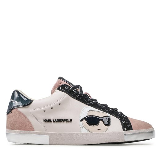 Sneakersy KARL LAGERFELD KL60136 Nude Lthr. Karl Lagerfeld 35 eobuwie.pl