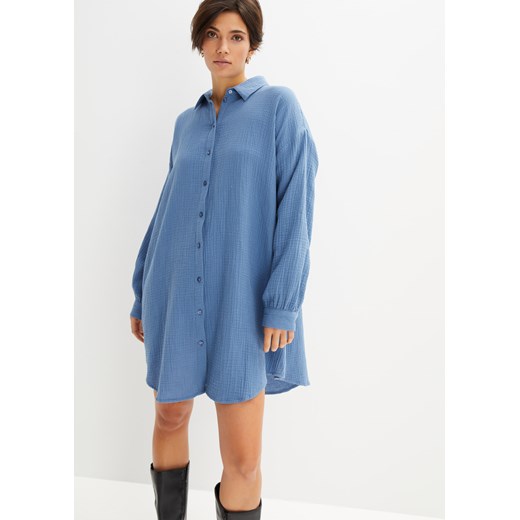 Długa bluzka muślinowa ze sklepu bonprix w kategorii Bluzki damskie - zdjęcie 170861205