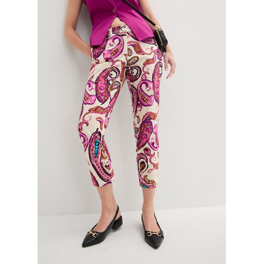 Spodnie ze stretchem 7/8 ze sklepu bonprix w kategorii Spodnie damskie - zdjęcie 170861219