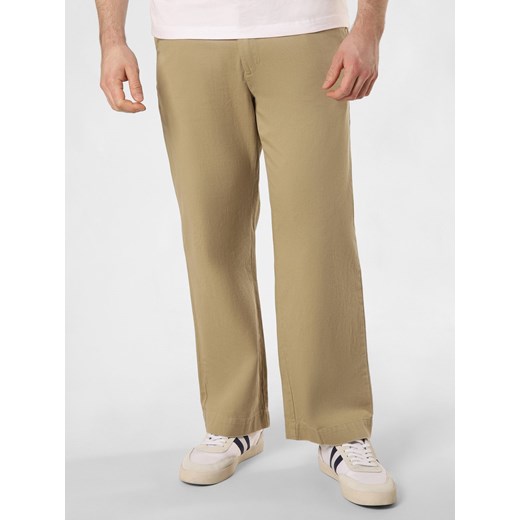 Polo Sport Spodnie Mężczyźni Bawełna trzcinowy jednolity ze sklepu vangraaf w kategorii Spodnie męskie - zdjęcie 170866235