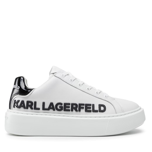 Sneakersy KARL LAGERFELD KL62210 White Lthr w/Black Karl Lagerfeld 37 eobuwie.pl