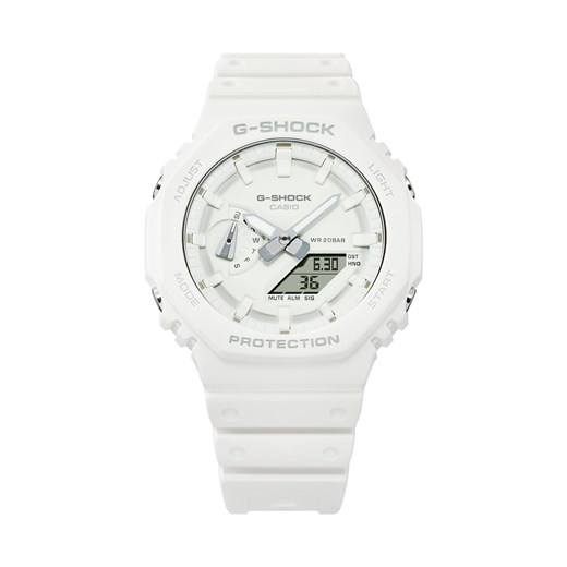 Zegarek G-Shock GA-2100-7A7ER Biały ze sklepu eobuwie.pl w kategorii Zegarki - zdjęcie 170867789