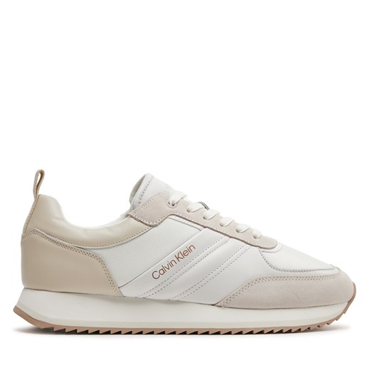 Sneakersy Calvin Klein Low Top Lace Up Repr HM0HM01170 Dk Ecru/ White 0F7 Calvin Klein 45 eobuwie.pl wyprzedaż