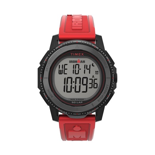 Zegarek Timex Ironman Digital Adrenaline TW5M57900 Czerwony ze sklepu eobuwie.pl w kategorii Zegarki - zdjęcie 170868618