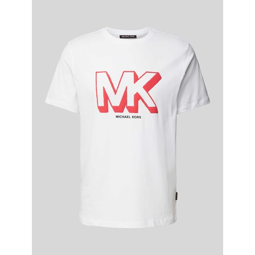 T-shirt z nadrukiem z logo model ‘SKETCH MK’ ze sklepu Peek&Cloppenburg  w kategorii T-shirty męskie - zdjęcie 170868835