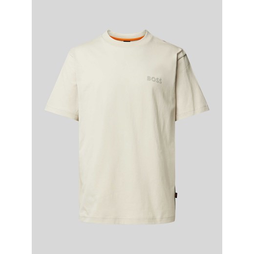 T-shirt z nadrukiem z logo model ‘Telogoboss’ ze sklepu Peek&Cloppenburg  w kategorii T-shirty męskie - zdjęcie 170868915
