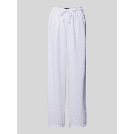 Spodnie materiałowe o kroju regular fit z elastycznym pasem ze sklepu Peek&Cloppenburg  w kategorii Spodnie damskie - zdjęcie 170868928