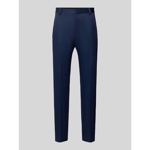 Spodnie z zakładkami w pasie o kroju regular fit z dodatkiem wiskozy model ‘Teagen’ ze sklepu Peek&Cloppenburg  w kategorii Spodnie męskie - zdjęcie 170869127