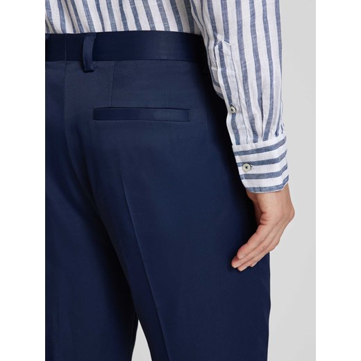 Spodnie z zakładkami w pasie o kroju regular fit z dodatkiem wiskozy model 52 Peek&Cloppenburg 