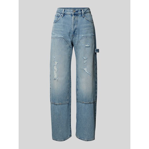 Jeansy o luźnym kroju z efektem znoszenia model ‘Bowey 3D’ 28/32 Peek&Cloppenburg 